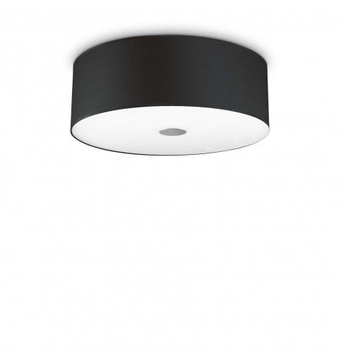 Ideal Lux WOODY PL4 NERO Mod. 103273 Lampada Da Soffitto 4 Luci