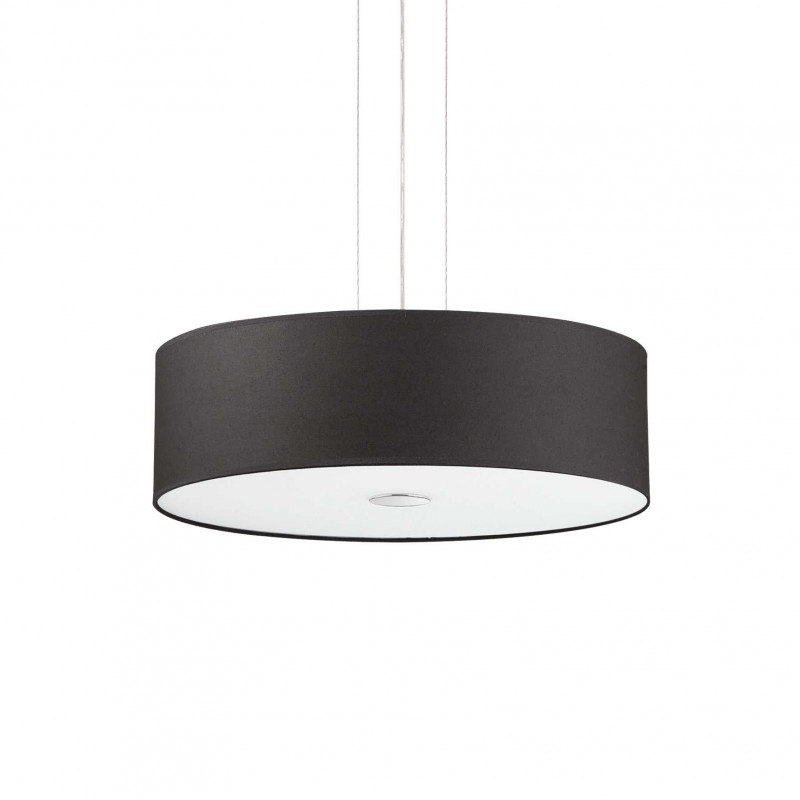 Ideal Lux WOODY SP5 NERO Mod. 105628 Lampada A Sospensione 5 Luci