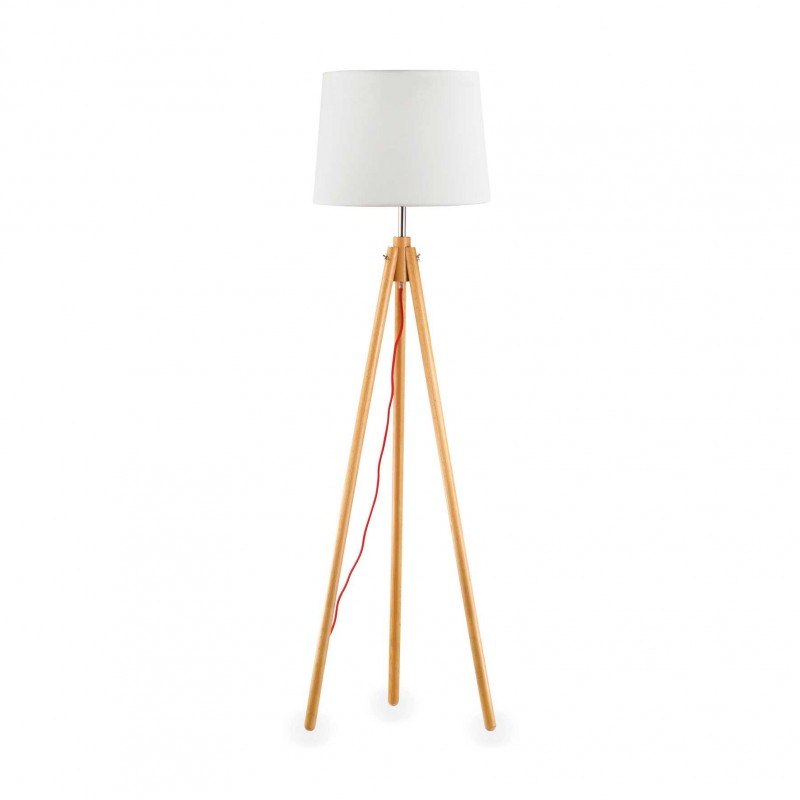 Ideal Lux YORK PT1 WOOD Mod. 089805 Lampada Da Terra 1 Luce Ideal Lux YORK PT1 WOOD Mod. 089805 Lampada Da Terra 1 Luce