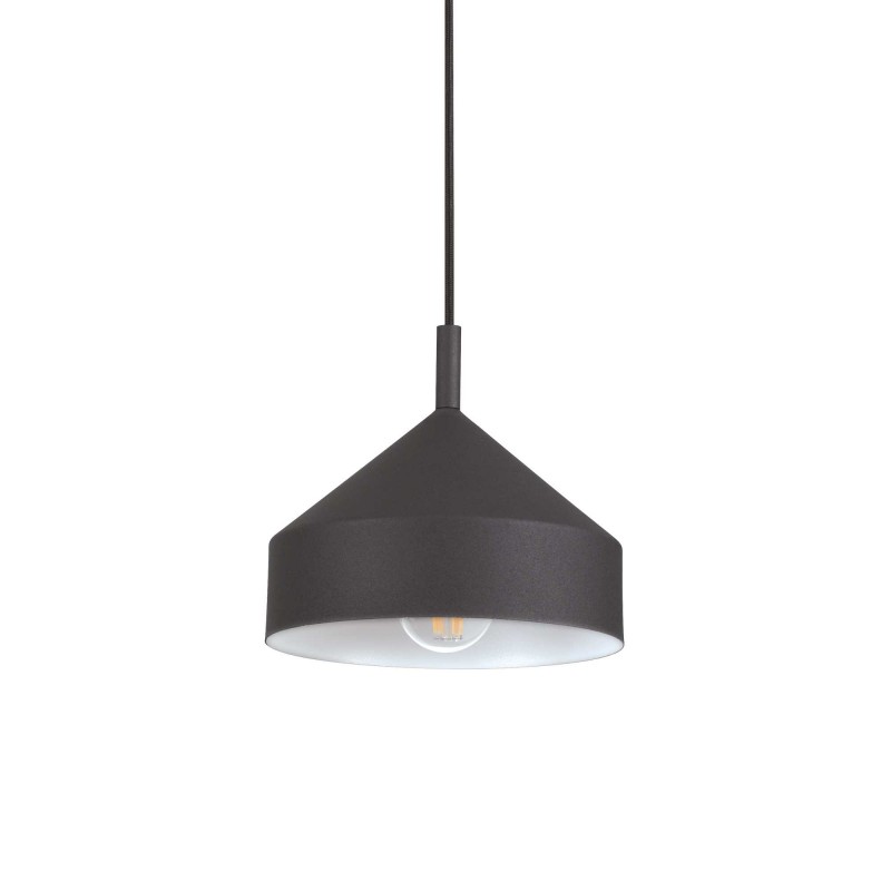 Ideal Lux YURTA SP1 D21 NERO Mod. 281568 Lampada A Sospensione 1 Luce Ideal Lux YURTA SP1 D21 NERO Mod. 281568 Lampada A Sospensione 1 Luce