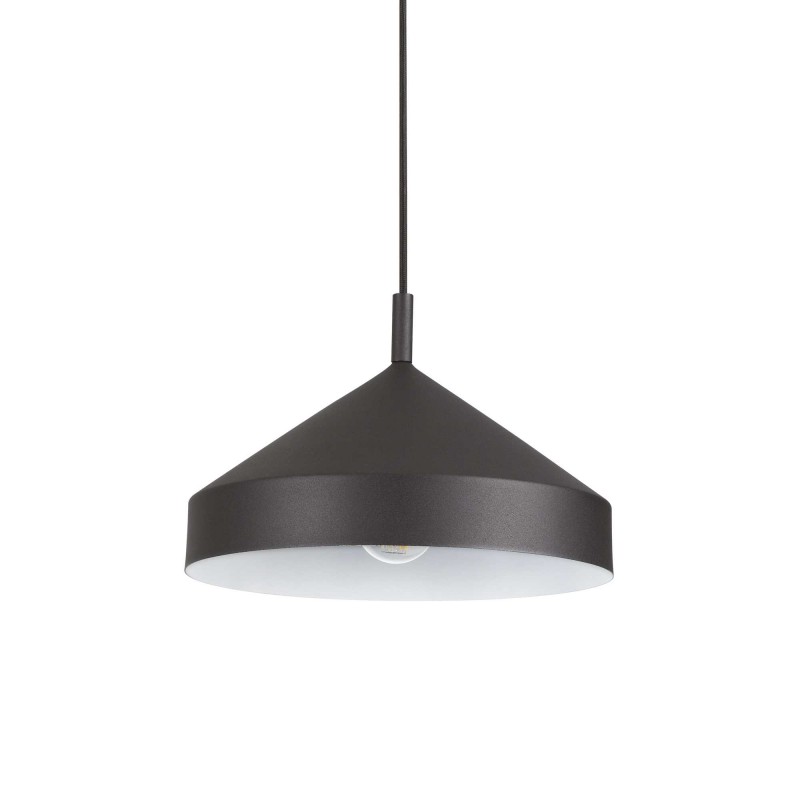 Ideal Lux YURTA SP1 D30 NERO Mod. 285139 Lampada A Sospensione 1 Luce