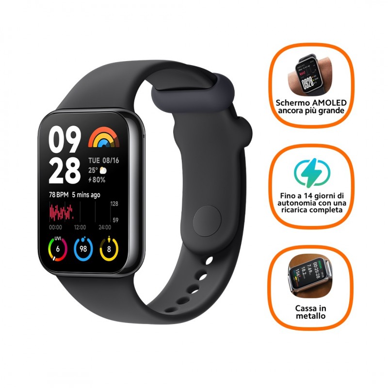 Xiaomi Smart Band 8 Pro AMOLED Pulsera de actividad 4,42 cm (1.74") Negro