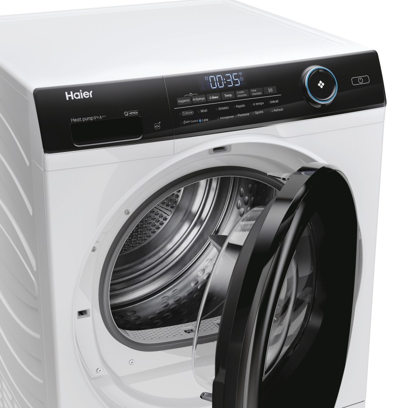 Haier HD90-A3959E-IT asciugatrice Libera installazione Caricamento frontale 9 kg A+++ Bianco