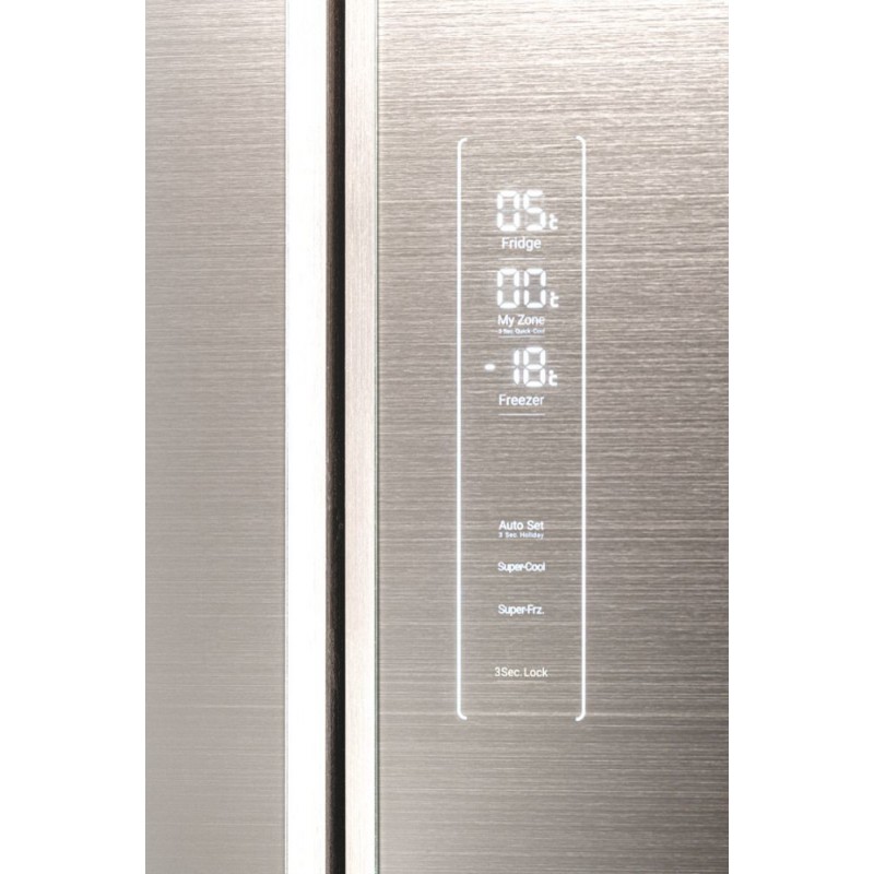 Haier Cube 83 Serie 7 HTF-508DGS7 frigorifero multi-door Libera installazione 537 L F Grigio