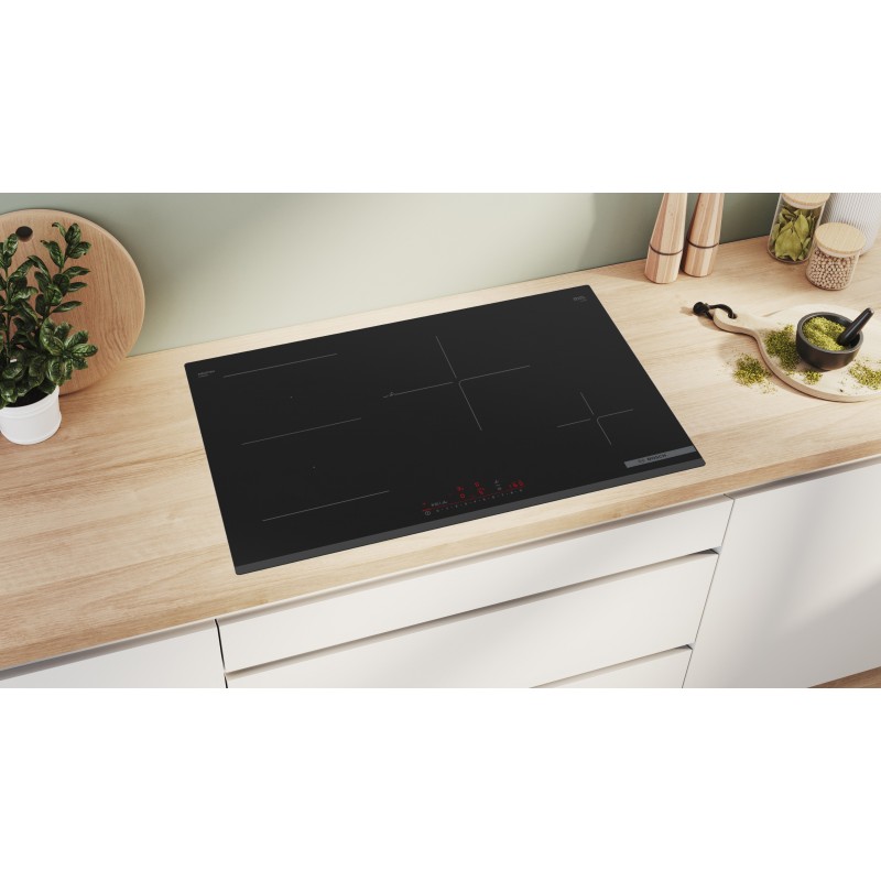 Bosch Serie 6 PVS83KHC1Z hobs Negro Integrado 80 cm Con placa de inducción 4 zona(s)