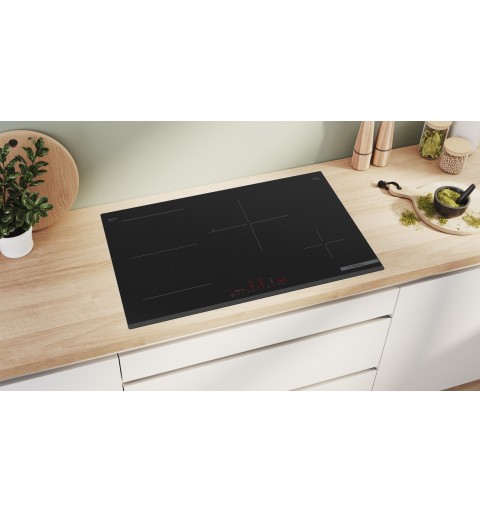 Bosch Serie 6 PVS83KHC1Z hobs Negro Integrado 80 cm Con placa de inducción 4 zona(s)