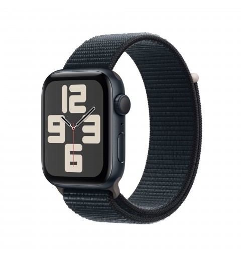 Apple Watch SE OLED 44 mm Numérique 368 x 448 pixels Écran tactile Noir Wifi GPS (satellite)