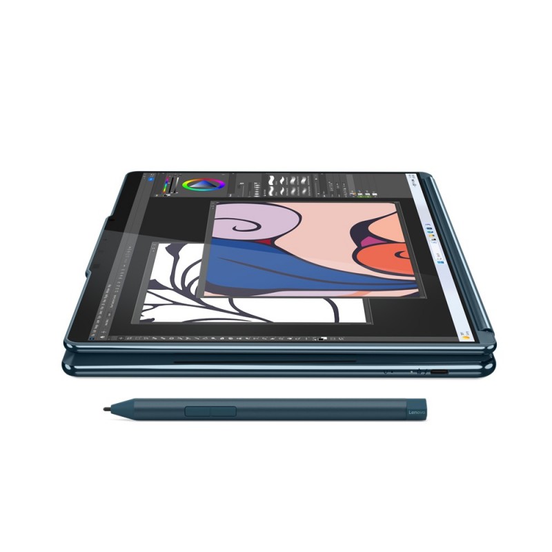 Lenovo Yoga Book 9 13IMU9 Híbrido (2-en-1) 5,08 cm (2") Pantalla táctil 2.8K Intel Core Ultra 7 155U 32 GB LPDDR5x-SDRAM 1 TB