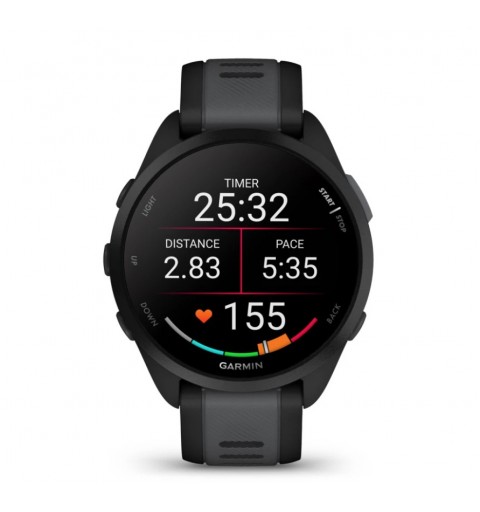 Garmin Forerunner 165 3,05 cm (1.2") AMOLED Digitale 390 x 390 Pixel Touch screen Nero GPS (satellitare)