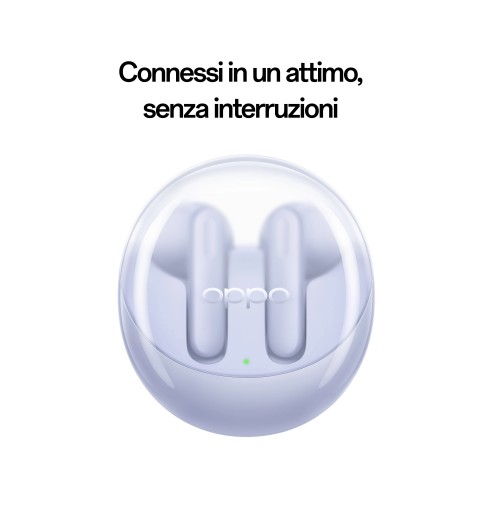 OPPO Enco Air3 Auricolari True Wireless, 25h di Autonomia, Driver da 13.4mm, Bluetooth 5.3, Raggio 10m, Controlli Touch,