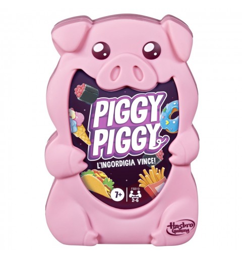 Hasbro Gaming Piggy Piggy, gioco di carte divertente per famiglie, da 2 a 6 giocatori, dai 7 anni in su