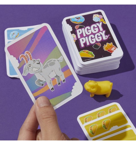 Hasbro Gaming Piggy Piggy, gioco di carte divertente per famiglie, da 2 a 6 giocatori, dai 7 anni in su