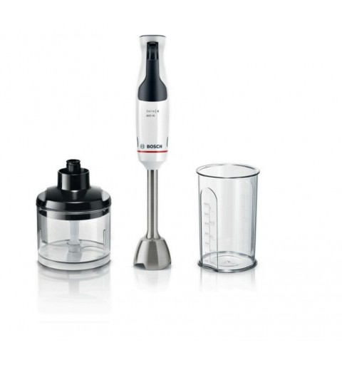 Bosch Serie 4 MSM4W420 frullatore 0,6 L Frullatore per cottura 800 W Nero, Trasparente, Bianco