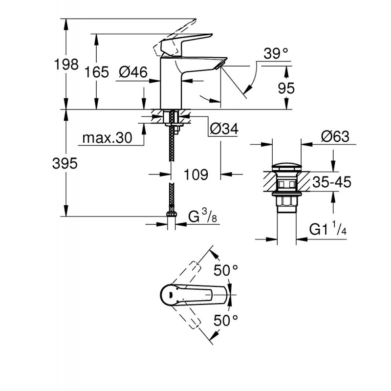 GROHE Start Negro