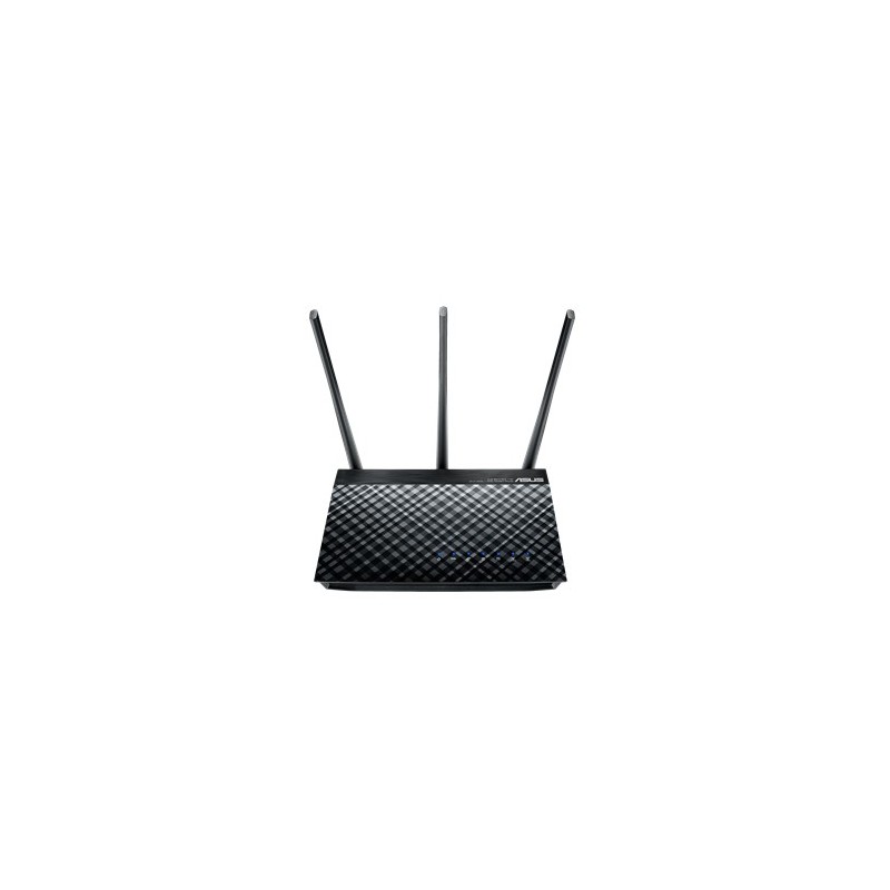 ASUS DSL-AC750 wireless router Gigabit Ethernet Dual-band (2.4 GHz 5 GHz) Black