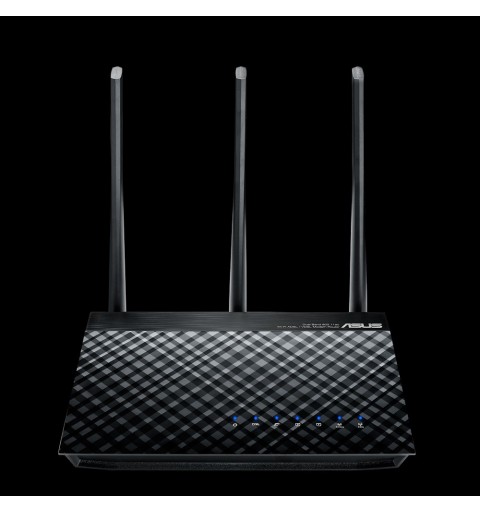 ASUS DSL-AC750 wireless router Gigabit Ethernet Dual-band (2.4 GHz 5 GHz) Black