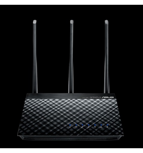 ASUS DSL-AC750 WLAN-Router Gigabit Ethernet Dual-Band (2,4 GHz 5 GHz) Schwarz