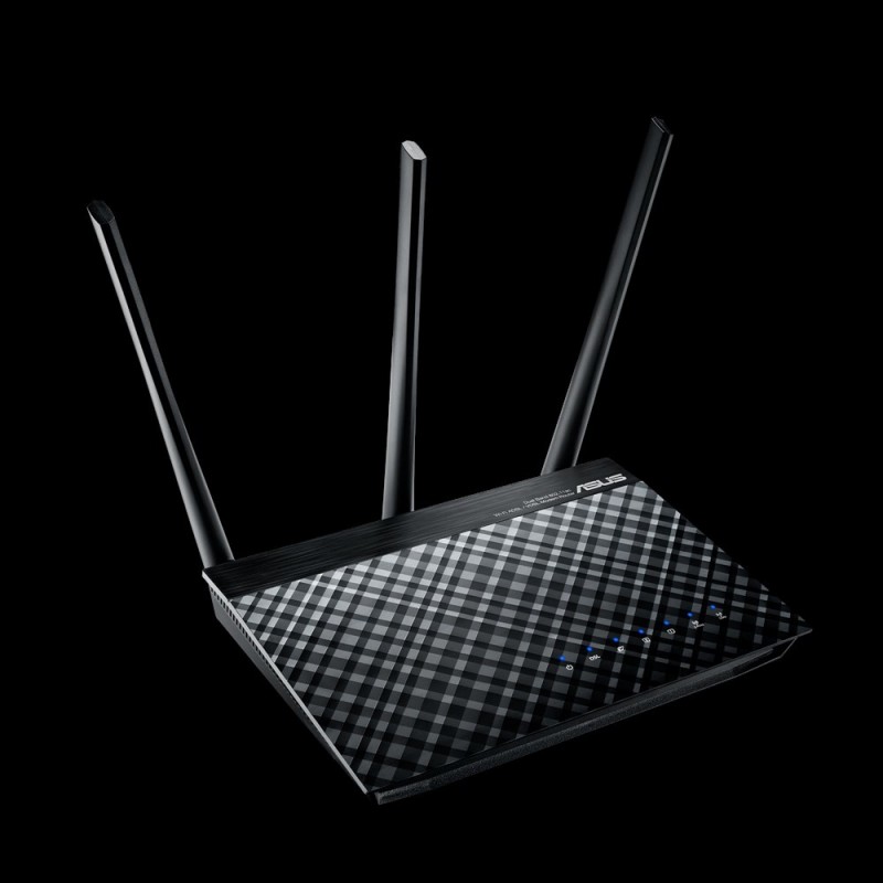 ASUS DSL-AC750 wireless router Gigabit Ethernet Dual-band (2.4 GHz 5 GHz) Black