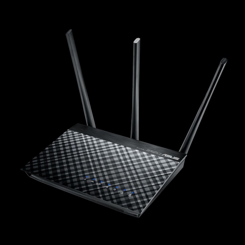 ASUS DSL-AC750 WLAN-Router Gigabit Ethernet Dual-Band (2,4 GHz 5 GHz) Schwarz