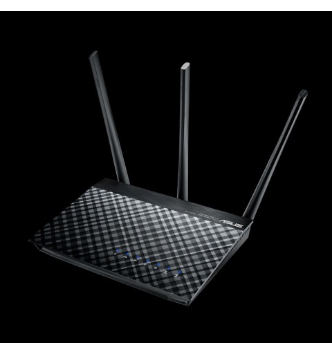 ASUS DSL-AC750 WLAN-Router Gigabit Ethernet Dual-Band (2,4 GHz 5 GHz) Schwarz