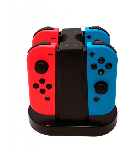 Bigben Interactive SWITCHQUADCHARGER cargador de dispositivo móvil Mando para videojuegos Negro USB Interior