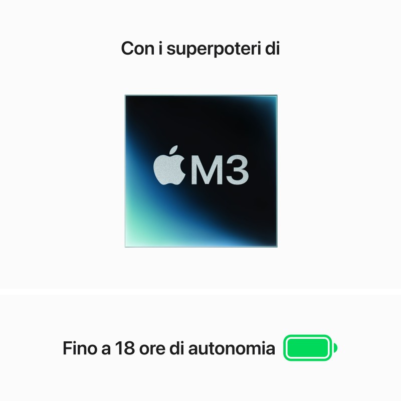 Apple MacBook Air Ordinateur portable 34,5 cm (13.6") Apple M M3 8 Go 256 Go SSD Wi-Fi 6E (802.11ax) macOS Sonoma Argent