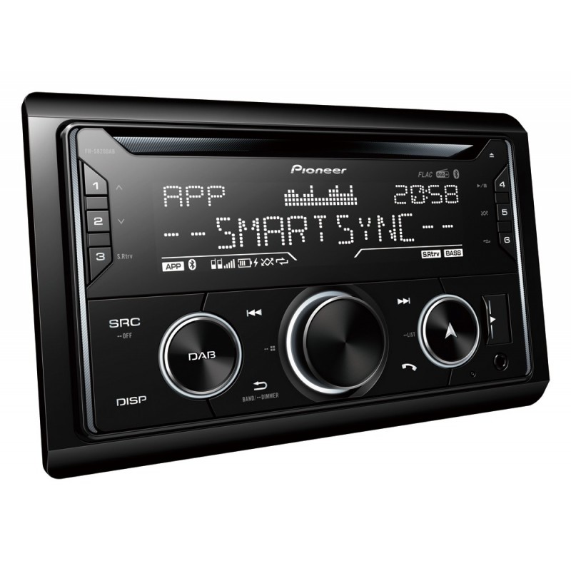 Pioneer FH-S820DAB receptor multimedia para coche Negro 200 W Bluetooth