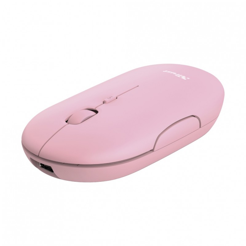 Trust Puck mouse Ambidextrous RF Wireless + Bluetooth Optical 1600 DPI