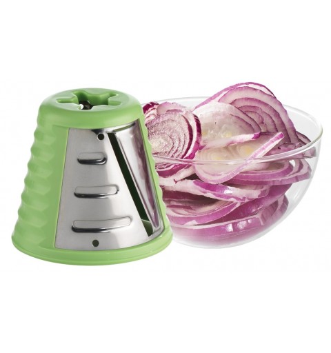 Moulinex Fresh Express + cortador de verduras en espiral o rallador eléctrico Rojo, Blanco