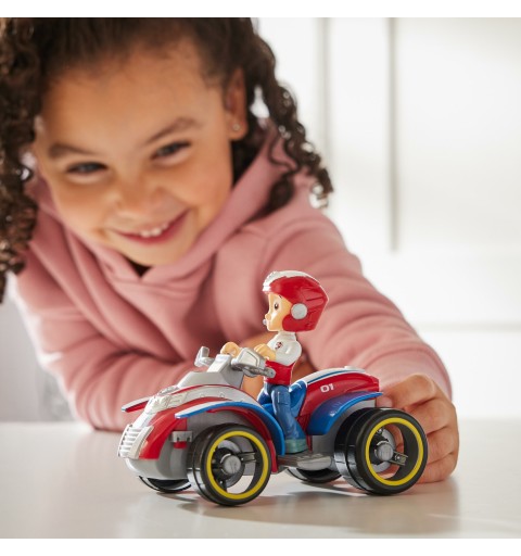 PAW Patrol , Rescue ATV de Ryder, vehículo de juguete con figura de acción coleccionable, juguetes respetuosos con el medio