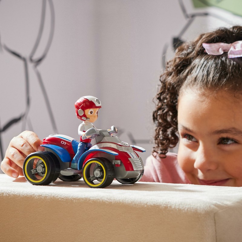 PAW Patrol , Rescue ATV de Ryder, vehículo de juguete con figura de acción coleccionable, juguetes respetuosos con el medio