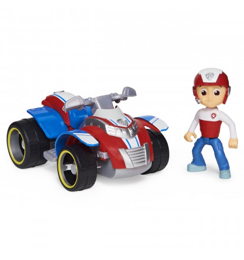 PAW Patrol , Rescue ATV de Ryder, vehículo de juguete con figura de acción coleccionable, juguetes respetuosos con el medio
