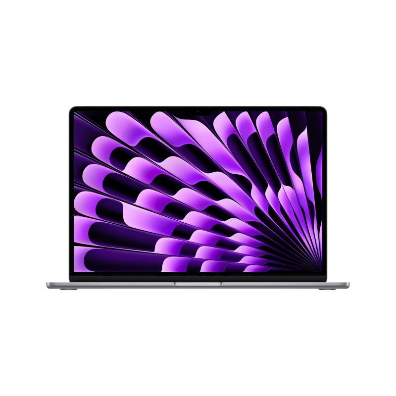 Apple MacBook Air Apple M M3 Laptop 38,9 cm (15.3") 8 GB 256 GB SSD Wi-Fi 6E (802.11ax) macOS Sonoma Grau