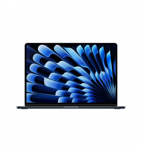 Apple MacBook Air 15'' M3 chip con core 8 CPU e core 10 GPU, 8GB, 256GB SSD Mezzanotte
