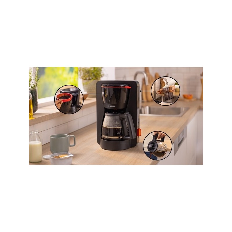 Bosch TKA3M133 macchina per caffè Macchina da caffè con filtro 1,25 L