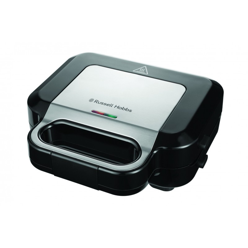 Russell Hobbs 26810-56 gaufrier et appareil à croque-monsieur 750 W Noir, Acier inoxydable