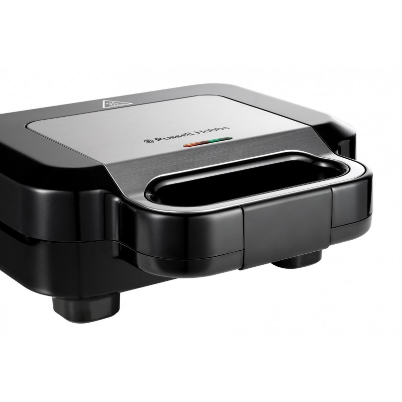 Russell Hobbs 26810-56 gaufrier et appareil à croque-monsieur 750 W Noir, Acier inoxydable