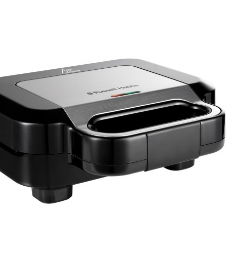 Russell Hobbs 26810-56 gaufrier et appareil à croque-monsieur 750 W Noir, Acier inoxydable