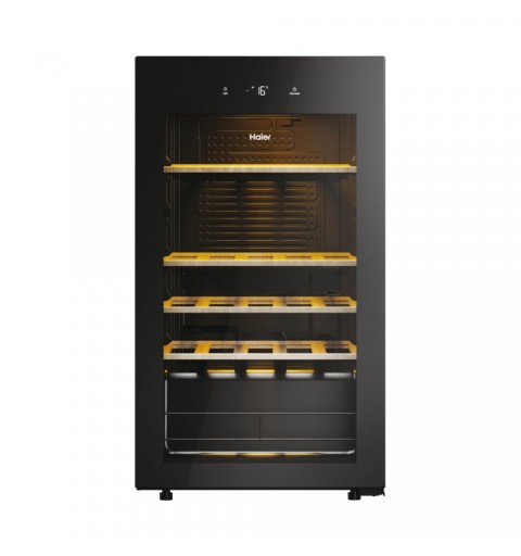 Haier Wine Bank 50 Serie 3 HWS34GGH1 Compressor wine cooler Freestanding Black 34 bottle(s)