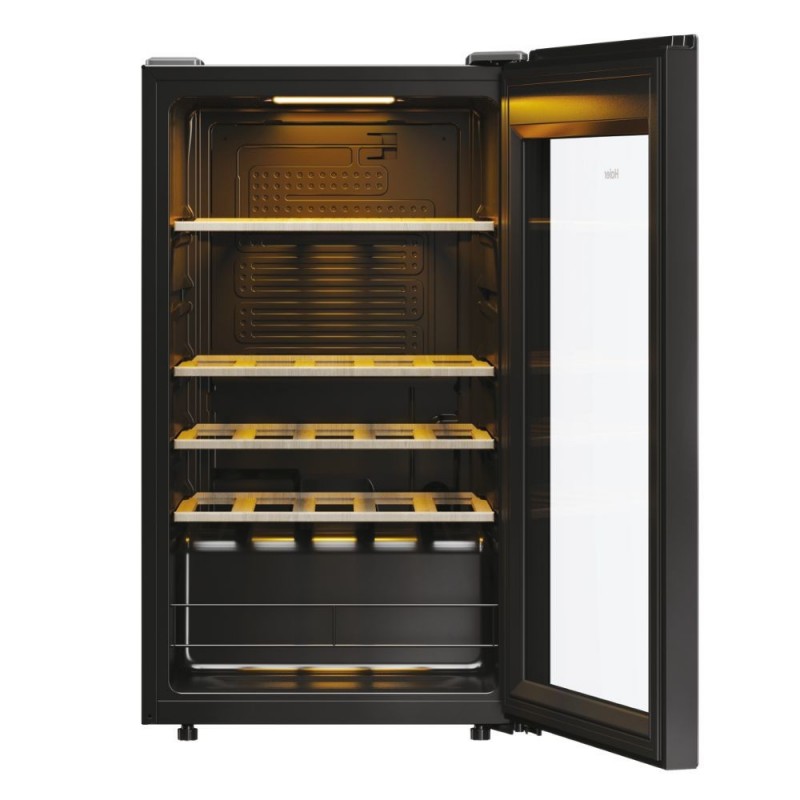 Haier Wine Bank 50 Serie 3 HWS34GGH1 Compressor wine cooler Freestanding Black 34 bottle(s)