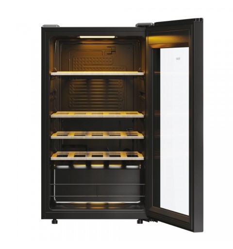 Haier Wine Bank 50 Serie 3 HWS34GGH1 Compressor wine cooler Freestanding Black 34 bottle(s)