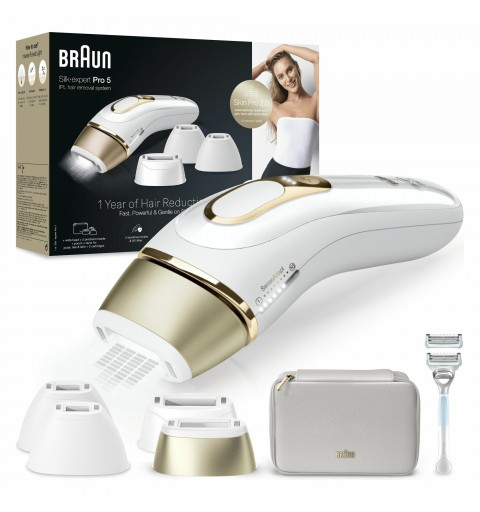 Braun Silk-expert Pro Epilatore Luce Pulsata Silk·expert Pro 5, Epilazione A Casa Tua, Con Custodia, Rasoio Donna Venus, 4