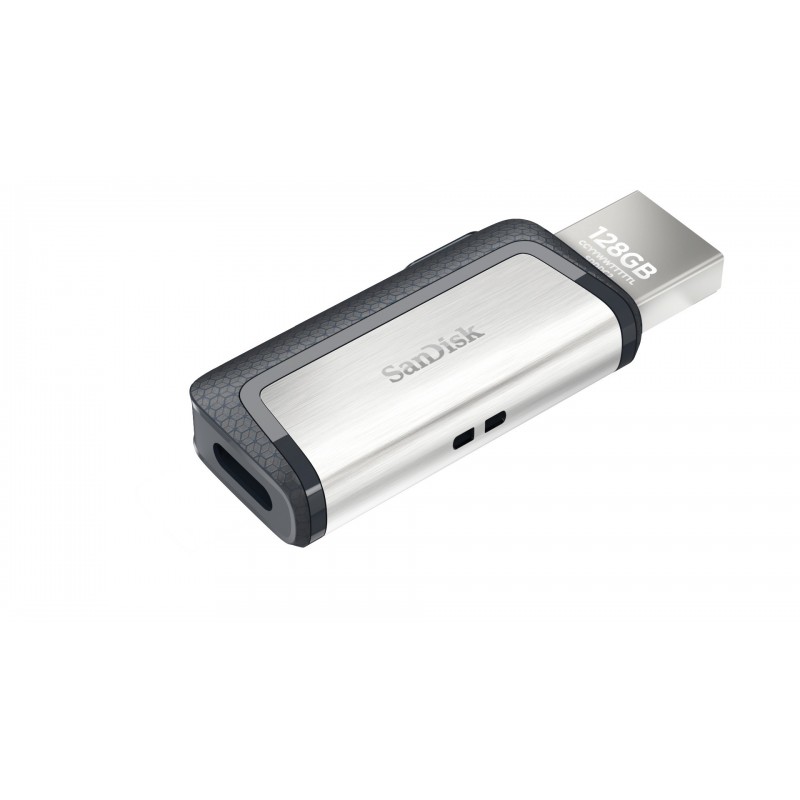 SanDisk Ultra Dual Drive USB Type-C unità flash USB 128 GB USB Type-A USB Type-C 3.2 Gen 1 (3.1 Gen 1) Nero, Argento