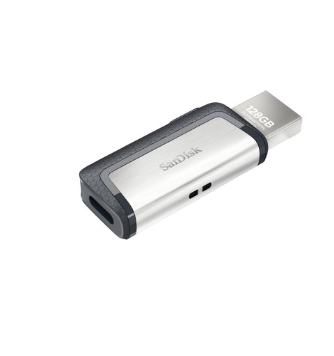 SanDisk Ultra Dual Drive USB Type-C unità flash USB 128 GB USB Type-A USB Type-C 3.2 Gen 1 (3.1 Gen 1) Nero, Argento