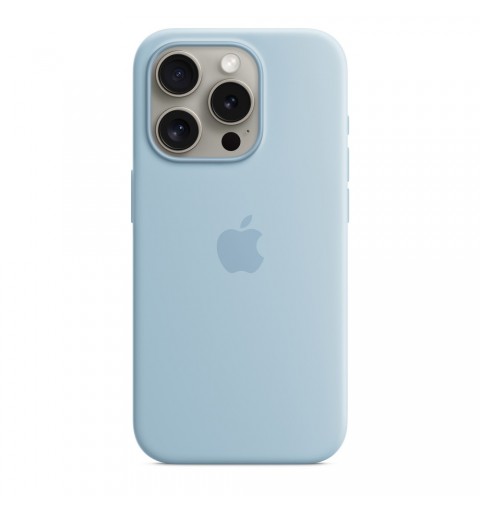 Apple Coque en silicone avec MagSafe pour iPhone 15 Pro - Bleu clair