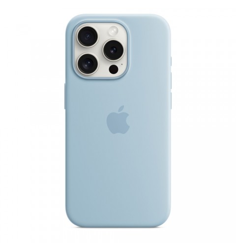 Apple Coque en silicone avec MagSafe pour iPhone 15 Pro - Bleu clair