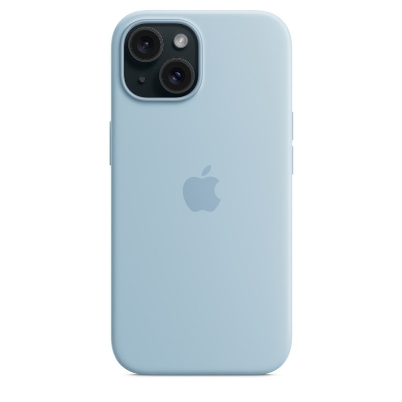 Apple Custodia MagSafe in silicone per iPhone 15 - Blu chiaro