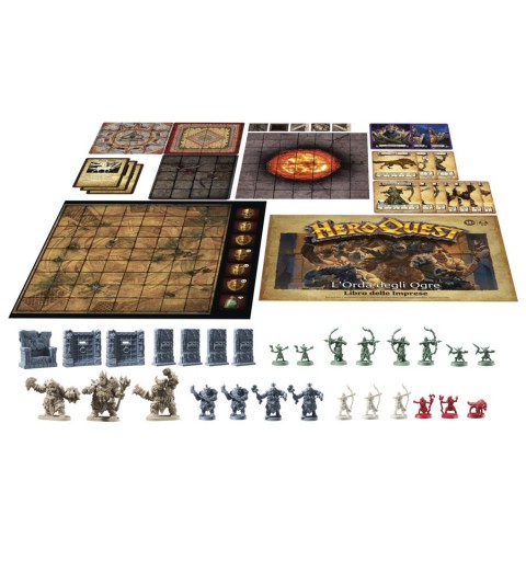 Hasbro Gaming Avalon Hill HeroQuest, pack delle Imprese L'Orda degli Ogre, dai 14 anni in su, da 2 a 5 giocatori, per giocare è