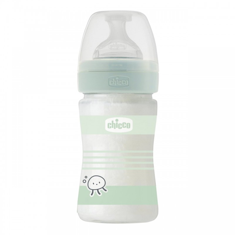 Chicco 00028711310000 biberon 150 ml Vert, Blanc Verre Chicco 00028711310000 biberon 150 ml Vert, Blanc Verre