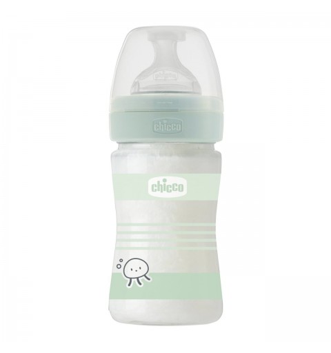 Chicco 00028711310000 Babyflasche 150 ml Grün, Weiß Glas